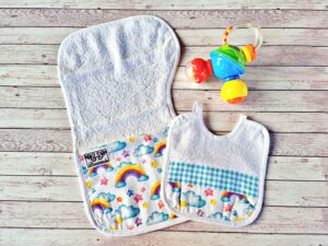 set allattamento mamma bambino fatto a mano