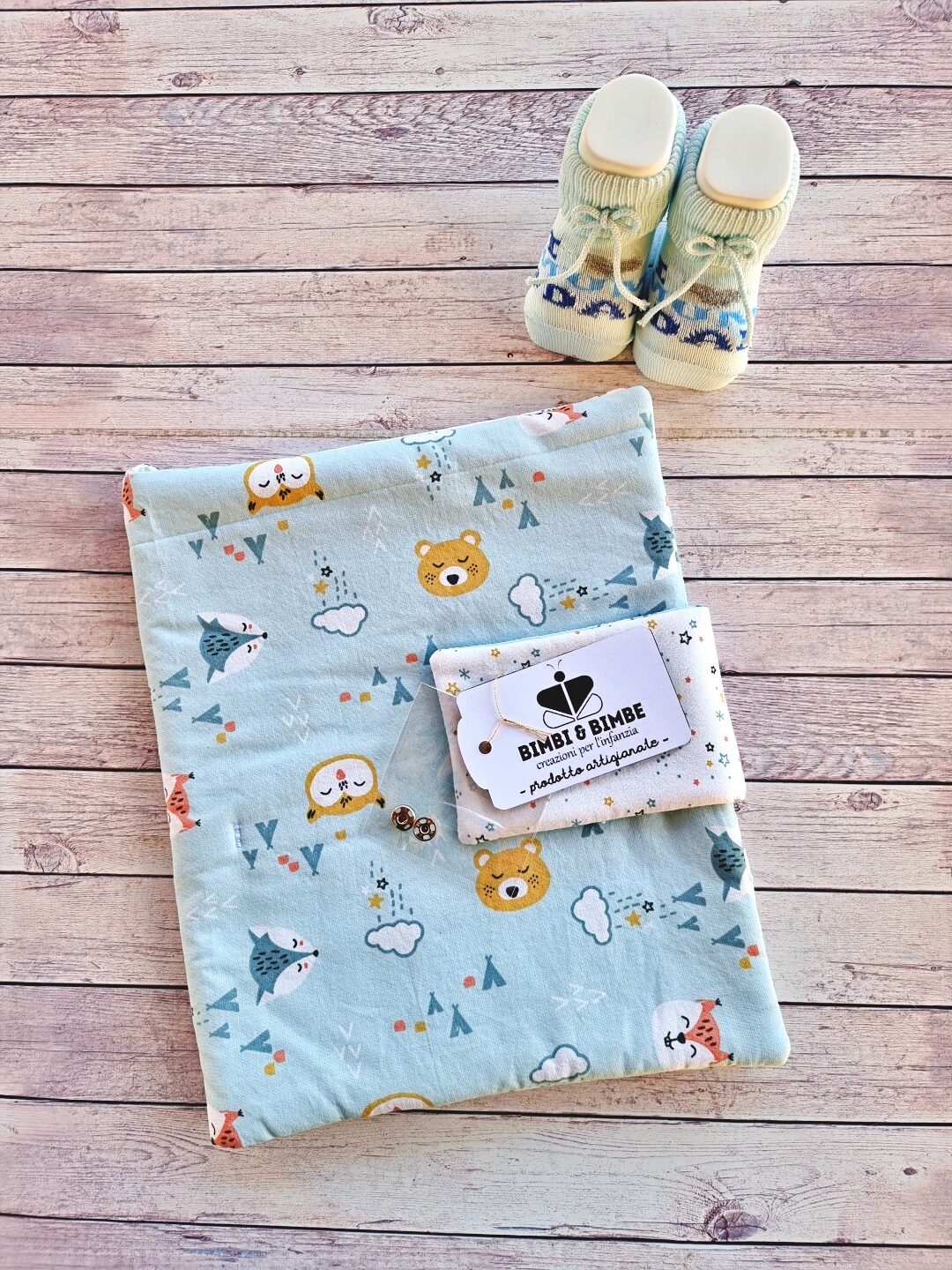 astuccio porta pannolini salviette da viaggio fatto a mano