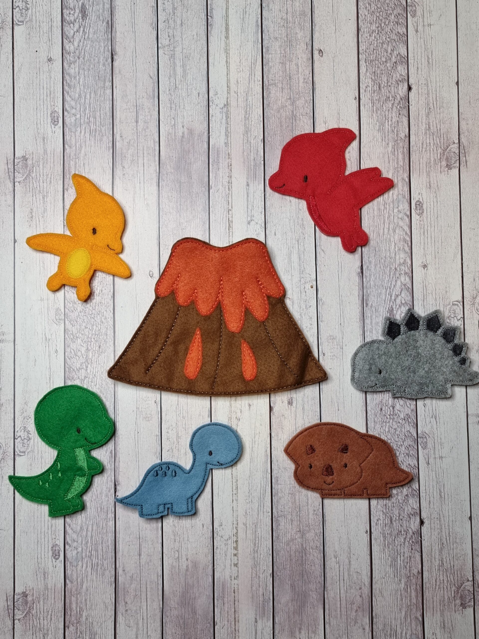 animals finger puppets in pannolenci fatto a mano